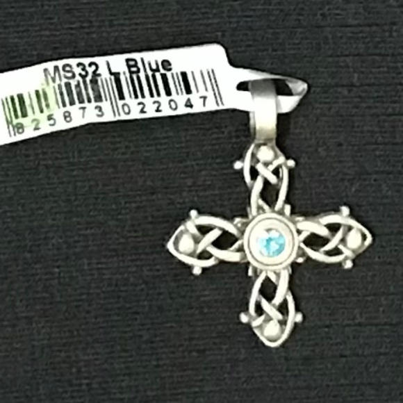 BICO Australia Cross Pendant with Blue Rhinestone - Picture 1 of 1